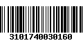 Código de Barras 3101740030160