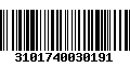 Código de Barras 3101740030191