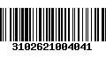 Código de Barras 3102621004041