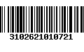 Código de Barras 3102621010721