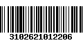 Código de Barras 3102621012206