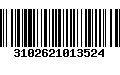 Código de Barras 3102621013524