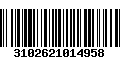 Código de Barras 3102621014958