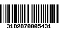 Código de Barras 3102870005431