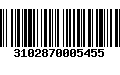 Código de Barras 3102870005455