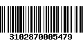 Código de Barras 3102870005479