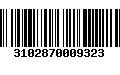 Código de Barras 3102870009323