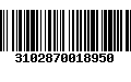 Código de Barras 3102870018950