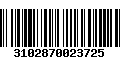 Código de Barras 3102870023725