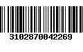 Código de Barras 3102870042269