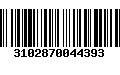 Código de Barras 3102870044393