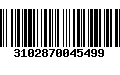 Código de Barras 3102870045499