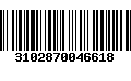 Código de Barras 3102870046618