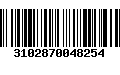 Código de Barras 3102870048254