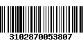 Código de Barras 3102870053807