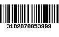 Código de Barras 3102870053999