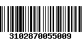 Código de Barras 3102870055009