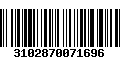 Código de Barras 3102870071696