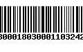 Código de Barras 310300018030001103242456