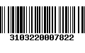 Código de Barras 3103220007822