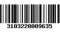 Código de Barras 3103220009635