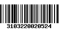 Código de Barras 3103220020524