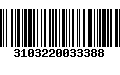 Código de Barras 3103220033388