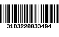 Código de Barras 3103220033494