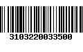 Código de Barras 3103220033500