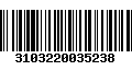 Código de Barras 3103220035238