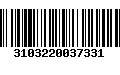 Código de Barras 3103220037331