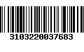 Código de Barras 3103220037683