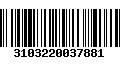 Código de Barras 3103220037881