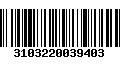 Código de Barras 3103220039403