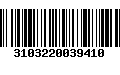 Código de Barras 3103220039410