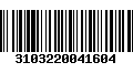 Código de Barras 3103220041604