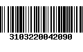 Código de Barras 3103220042090