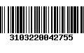 Código de Barras 3103220042755