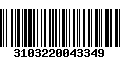 Código de Barras 3103220043349