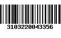 Código de Barras 3103220043356