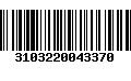 Código de Barras 3103220043370