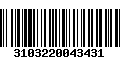 Código de Barras 3103220043431