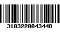 Código de Barras 3103220043448