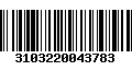 Código de Barras 3103220043783