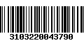 Código de Barras 3103220043790