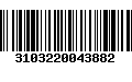 Código de Barras 3103220043882