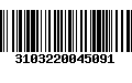 Código de Barras 3103220045091