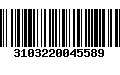 Código de Barras 3103220045589