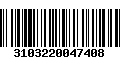 Código de Barras 3103220047408