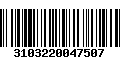 Código de Barras 3103220047507